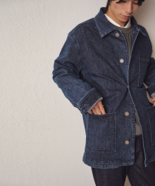 Out Pocket Denim Indigo Jacket