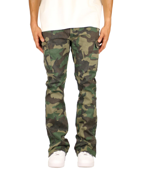 Camo Flare Cargo Pants