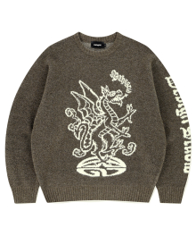 FIREDRAKE KNIT SWEATER BROWN(MG2EFMK603A)