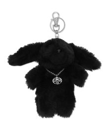 ECLIPSE SHAGGY RABBIT KEYRING BLACK(MG2EFMAB65A)