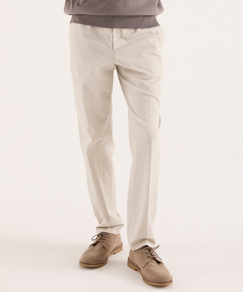 Natural Garment Dyed стрейч брюки Ecru