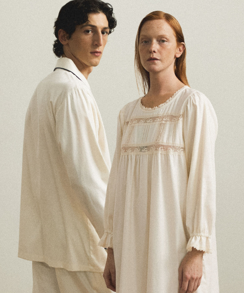 ◆JO'S LOUNGE◆ couple Classic Gabardine Pajama Set Onepiec couple) Classic Gabardine Pajama Set + One-piece 007 - JO'S
