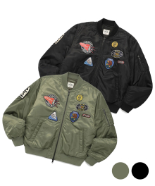 [2 COLOR] TIM COSMOS PATCH MA-1 JACKET