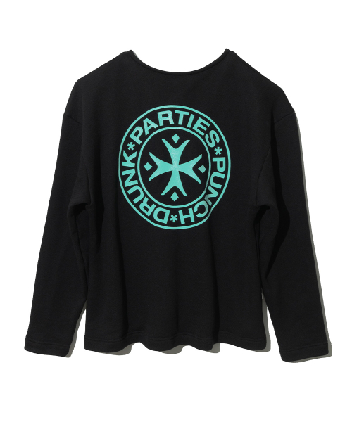 [Punch Drunk Parties]Logo Longsleeve Black★韓国大人気 펀치드렁크파티즈(PUNCH DRUNK PARTIES) Logo Longsleeve (BLACK