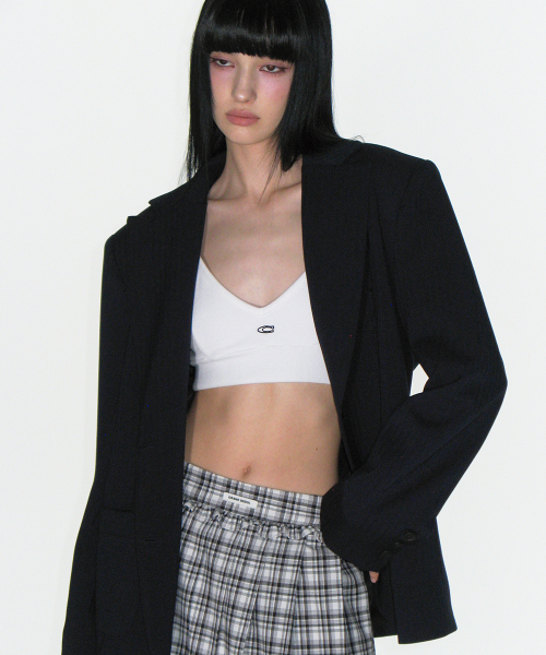 Herringbone оверсайз блейзер Navy