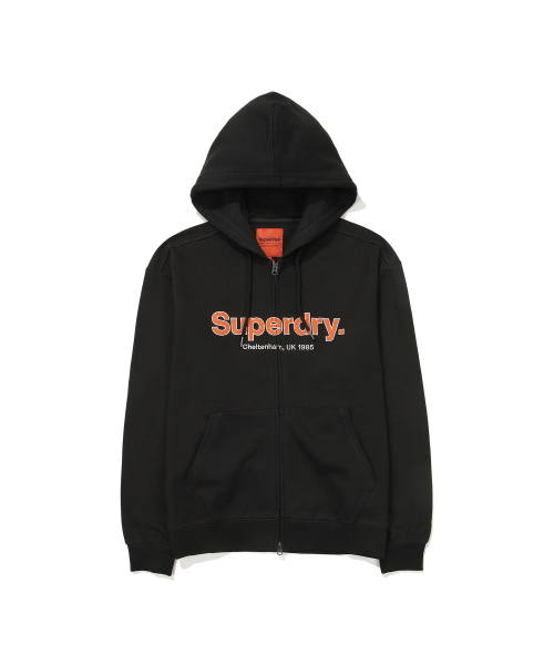 Худи на молнии Core Big Logo Two-way Black