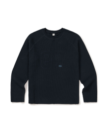 [Mmlg] 87 WAFFLE SWEAT (NAVY)