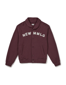 [Mmlg] SHAWL COLLAR SWEAT JUMPER (PLUM)