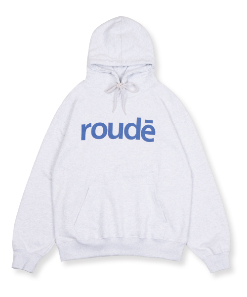 Rowdy Signature Logo Hoodie_Light Heather Grey