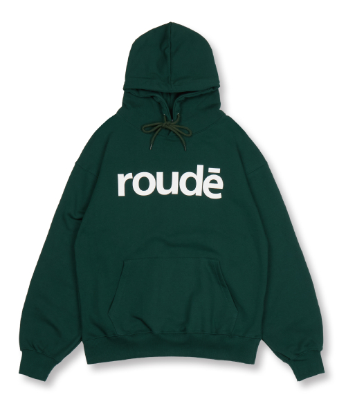 Rowdy Signature Logo Hoodie_Forest Green