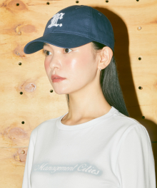 GOTHIC 6PANEL CAP navy