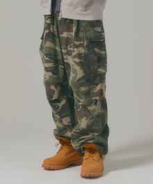 WIDE CARGO PANTS camo