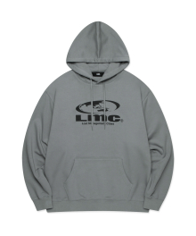 OVAL GLOBE HOODIE gray