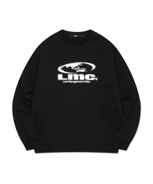 OVAL GLOBE SWEATSHIRT black