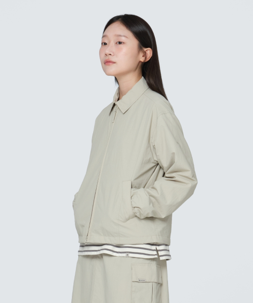 Женская ветровка с воротником S24FWCWB17 Light Beige