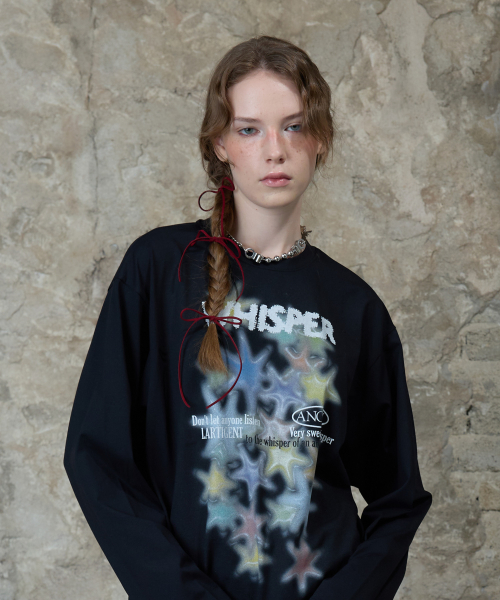 L13 WHISPER JERSEY T-SHIRT(BLACK)