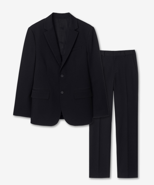 [SET][Choosing pants fit] Do Good_Basic Jacket Tapered Pants Set-up Black