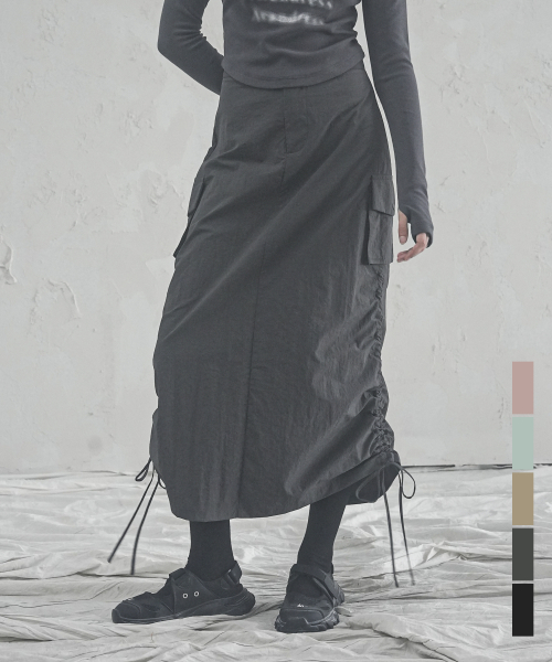 スカート AVANDRESS Epi Cargo Maxi Skirt 5COL AD43SK01 어반드레스(AVANDRESS) Epi Cargo Maxi Skirt - 5COL - 사이즈