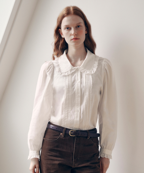 COLLAR LACE BLOUSE WHITE