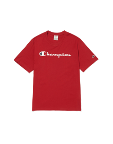 [EU] Champion 빅 스크립트 로고 코튼 반팔티셔츠 (RED) CKTS5ES03R2