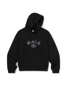 [Mmlg] MM APLIQUE HOODIE (EVERY BLACK)