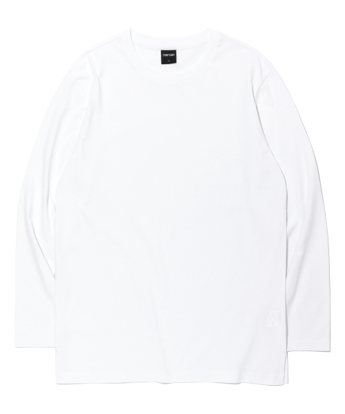 базовый длинный рукав футболка WHITE (LP5TU538-002)