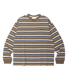 MULTI-STRIPE LONG SLEEVE Beige