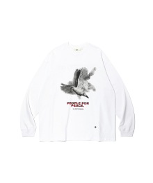 PEACE PIGEON LONG SLEEVE White