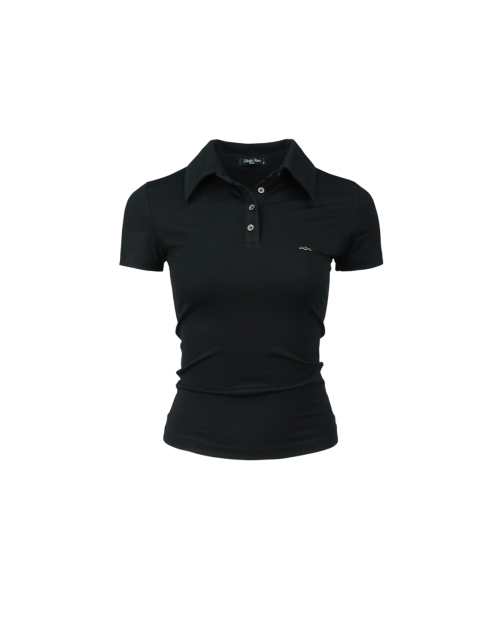 Metal Triclipse Polo Shirt Black