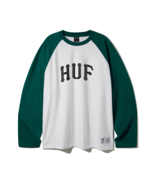 ARCH LOGO RAGLAN LONG SLEEVE [WHITE/GREEN]