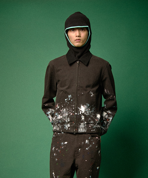 PAINTED CLUB JACKET (BLACK)