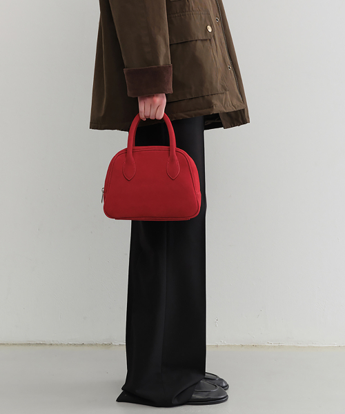 던스트(DUNST) SUEDE BOSTON TOTE BAG_UDBA5F202_RED - 사이즈