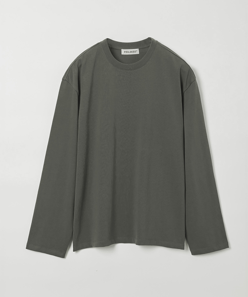 MAN ESSENTIAL LONG SLEEVE TEE CHARCOAL
