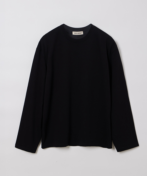 MAN ESSENTIAL LONG SLEEVE TEE BLACK