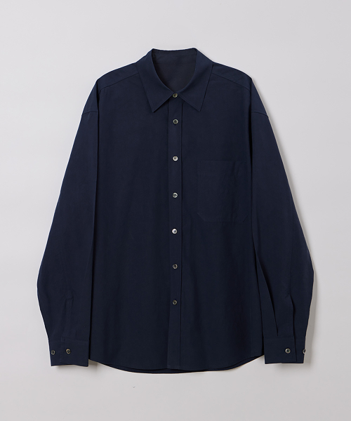 WASHED COTTON SHIRTS DEEP NAVY