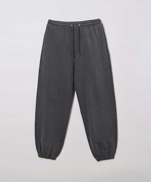 PIGMENT DYEING SWEAT PANTS DEEP GRAY
