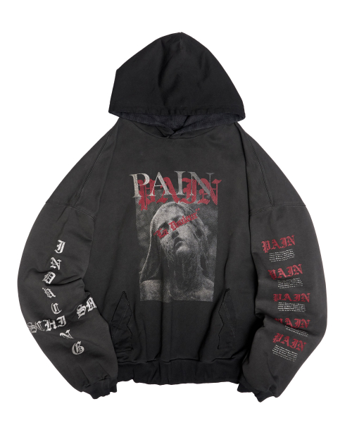 MUSINSA | SCHISM INDUCING PAIN HOODIE BLACK