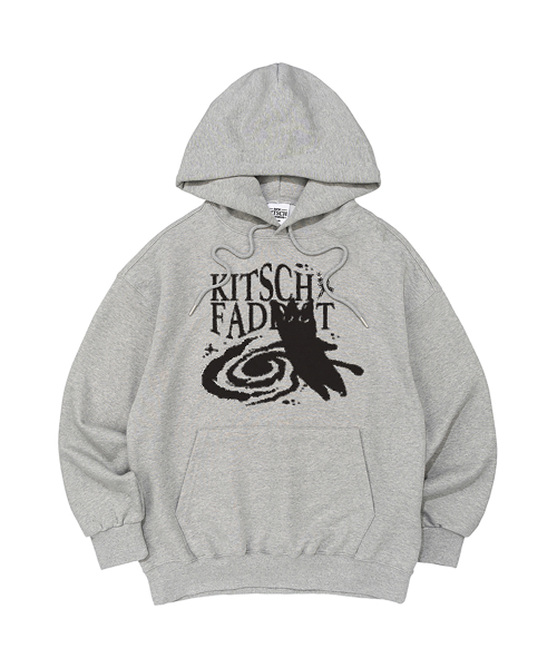 KITSCH CAT JUMPING HOOD TEE (MELANGE)