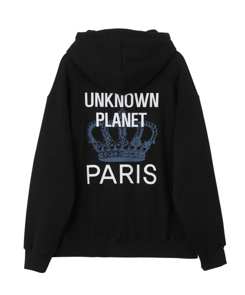Худи с графикой Planet Crown Black