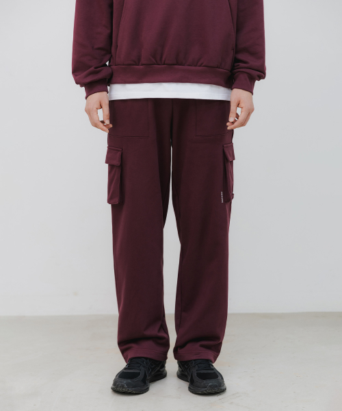 Широкие спортивные брюки-карго Fatigue BK8907 Wine
