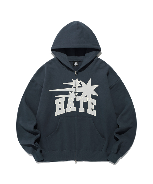 Nice Ghost Club★韓国★人気★3STARS HATE HOODIE ZIP UP 나이스고스트클럽(NICEGHOSTCLUB) 3STARS HATE HOODIE ZIP