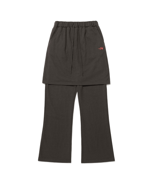 나이스고스트클럽() LOGO SWEAT LAYERED PANTS_CHARCOAL(NG2DFUPA91A) 상품 이미지