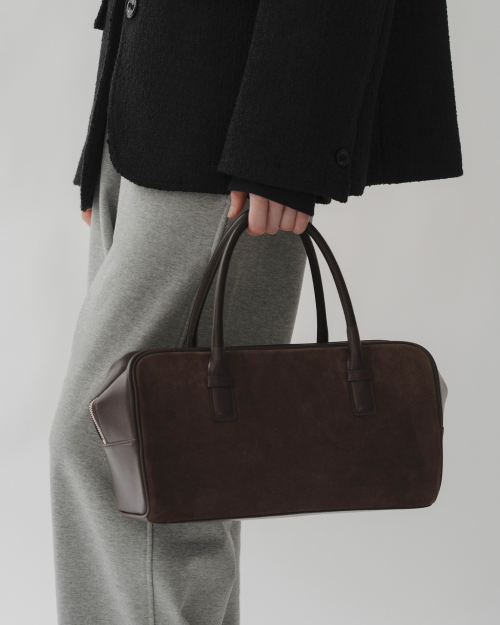 블루브릭(BLUEBRICK) Brick tote bag (brown suede) - 사이즈 & 후기 | 무신사