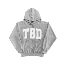 TBD BIG LOGO 패치 후드 그레이