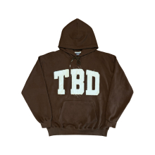 TBD BIG LOGO 패치 후드 브라운