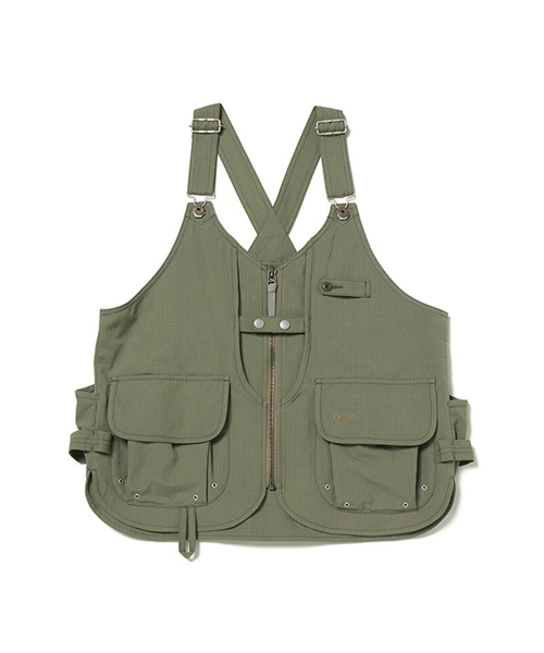 TAKIBI жилет Ripstop — Grey Khaki / JK-24AU106GKH