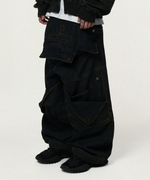 아이돈워너셀() Shelter Denim Pants Indigo 상품 이미지
