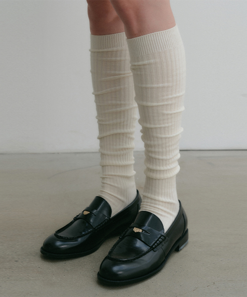 룩캐스트 아샤 오버니삭스_아이보리 / ASHA OVERKNEE SOCKS_IVORY