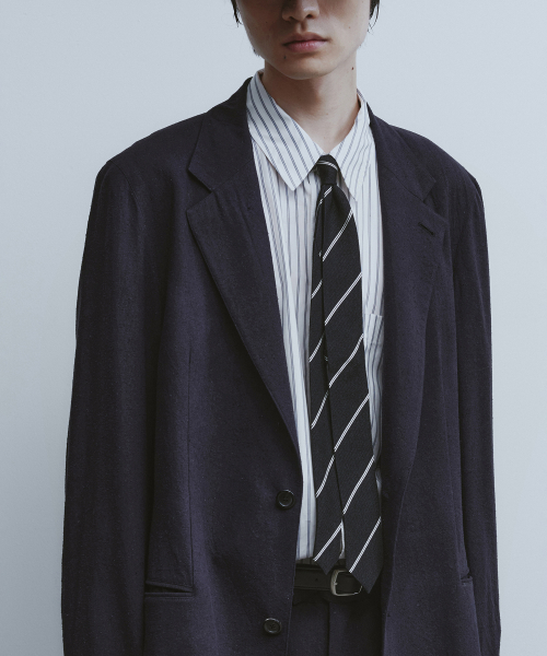 유스 Regimental Tie-Black
