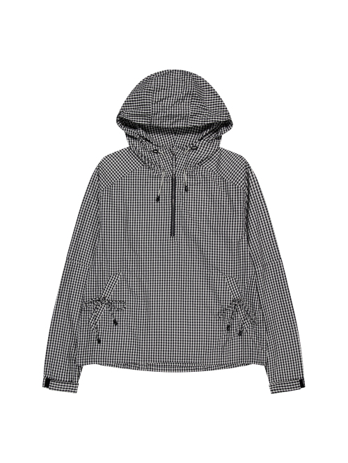 CHECK LIGHT ANORAK [BLACK]